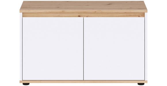 GARDEROBENBANK Malea  in 83,4/50/41,2 cm  - Weiß/Eiche Artisan, MODERN (83,4/50/41,2cm) - Carryhome