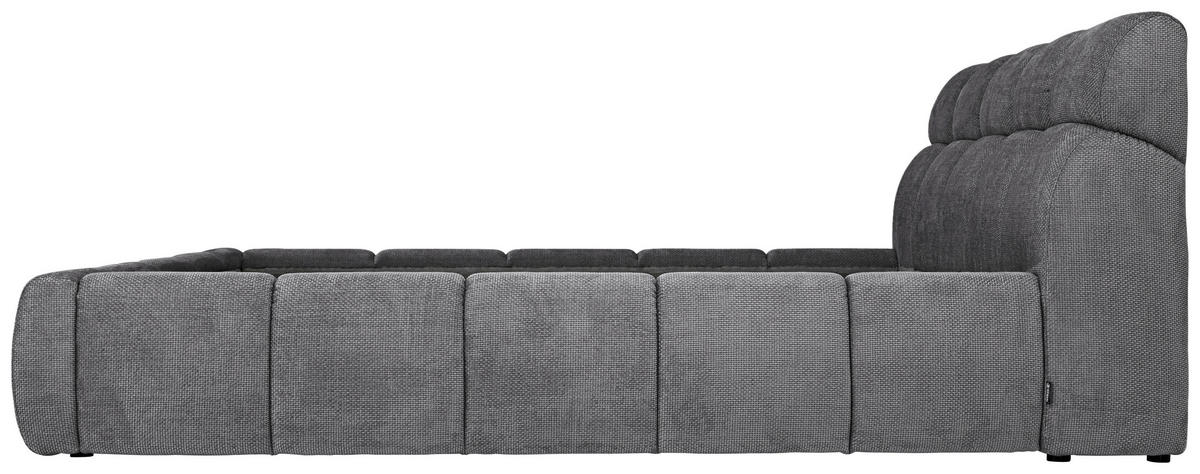 POLSTERBETT inkl. Bettkasten 140/200 cm  in Anthrazit  - Anthrazit/Schwarz, Design, Holz/Kunststoff (140/200cm) - Esposa