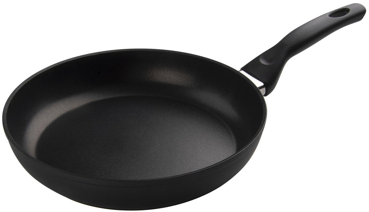 PFANNENSET PANAREA Aluminium 3-teilig  - Schwarz, Basics, Metall (20+24+28cm) - Ballarini