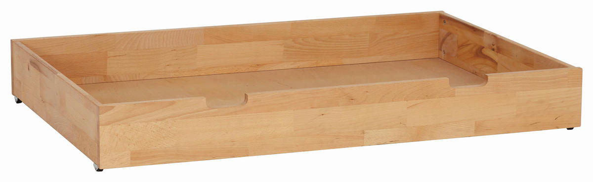 BETTSCHUBKASTEN Buchefarben  - Buchefarben, Design, Holz/Kunststoff (120/16/80cm) - Linea Natura