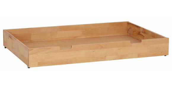 BETTSCHUBKASTEN Buchefarben  - Buchefarben, Design, Holz/Kunststoff (120/16/80cm) - Linea Natura