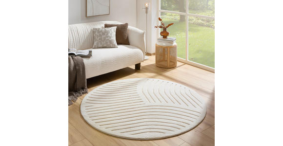 HOCHFLORTEPPICH 160 cm Siena Beige  - Beige, Design, Kunststoff/Textil (160cm) - Novel