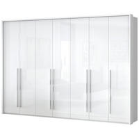 ORMAR SA KLASIČNIM VRATIMA bela, bela visoki sjaj  322/226/60 cm  - bela visoki sjaj/bela, Dizajnerski, pločasti materijal/plastika (322/226/60cm)