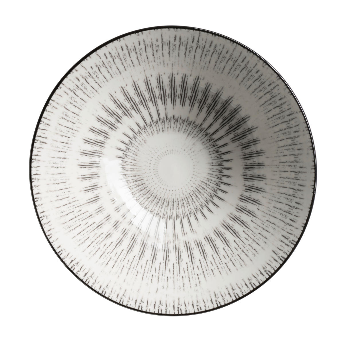 SKÅLSET 3 delar  - vit/svart, Basics, keramik (22,5/10/20,5cm) - Mäser