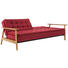 SCHLAFSOFA Webstoff Eichefarben, Grau - Eichefarben/Grau, Design, Holz/Textil (232/79/99cm) - Innovation