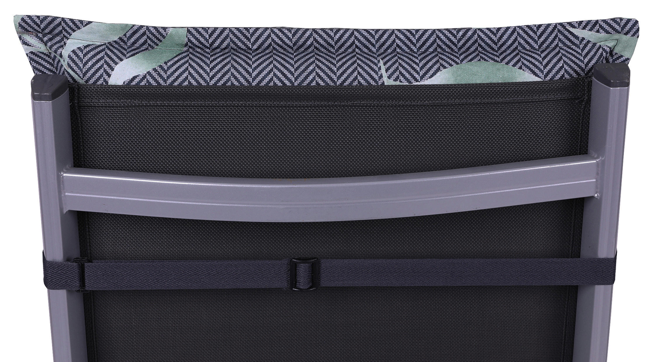 Thumbnail - Relaxsesselauflage, Anthrazit, Textil, Blätter, Füllung: Schaumstoff, Vlies, 50x7x170 cm, Oeko-Tex® Standard 100, pflege...