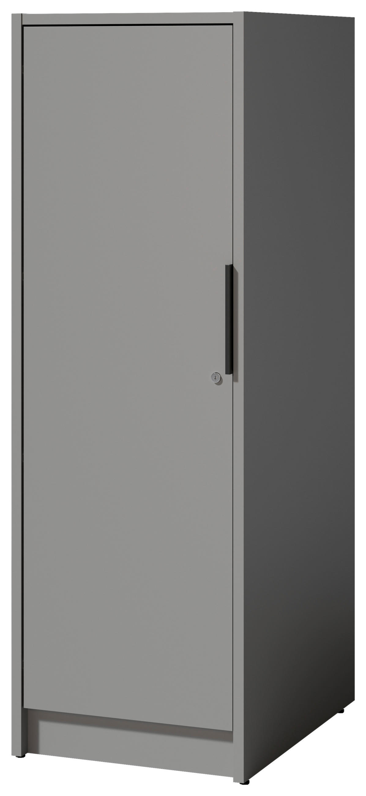 MEHRZWECKSCHRANK 50/150/68 cm  - Schwarz/Grau, Basics, Holzwerkstoff/Kunststoff (50/150/68cm) - MID.YOU