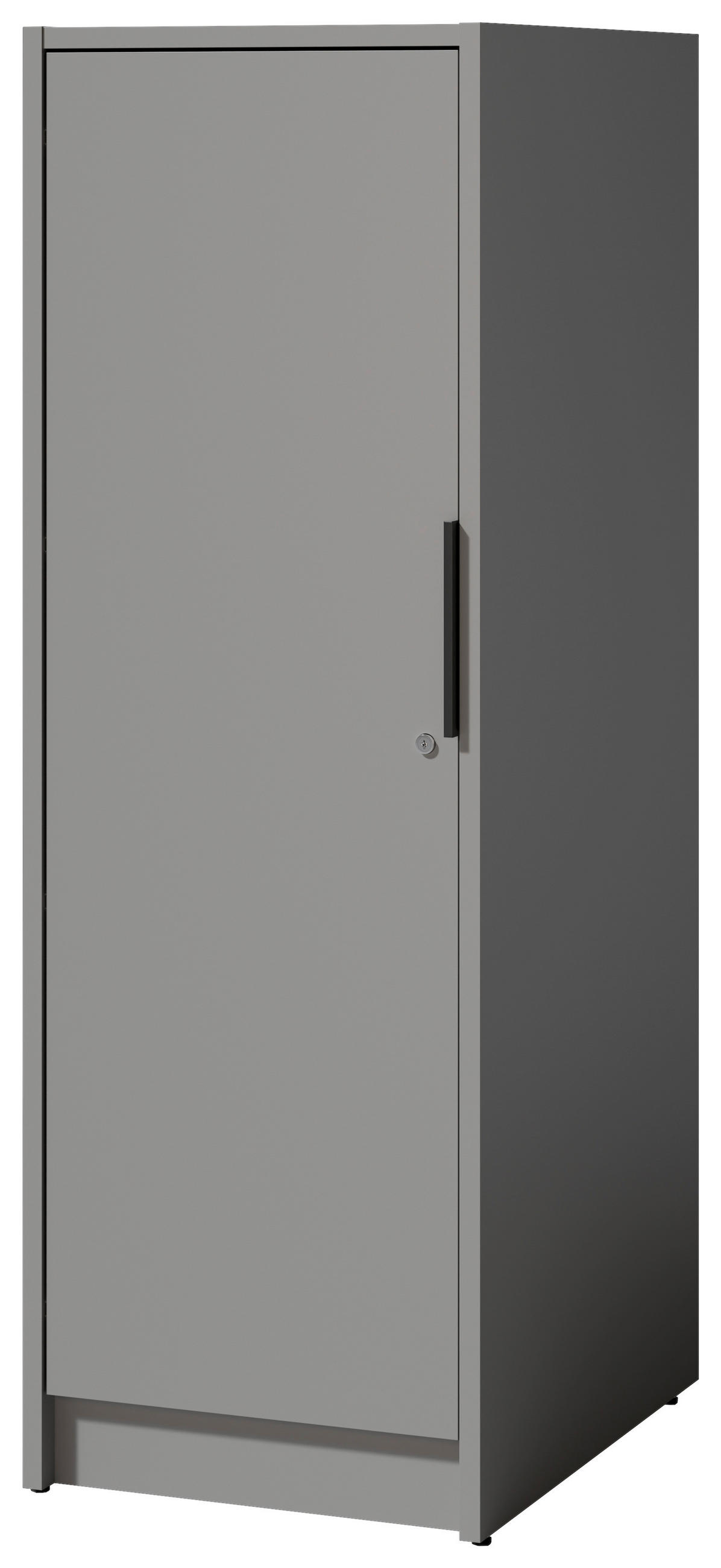 MEHRZWECKSCHRANK 50/150/68 cm  - Schwarz/Grau, Basics, Holzwerkstoff/Kunststoff (50/150/68cm) - MID.YOU