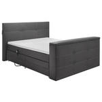 BOXSPRINGBETT 180/200 cm  in Anthrazit  - Anthrazit/Silberfarben, Design, Kunststoff/Textil (180/200cm) - Esposa