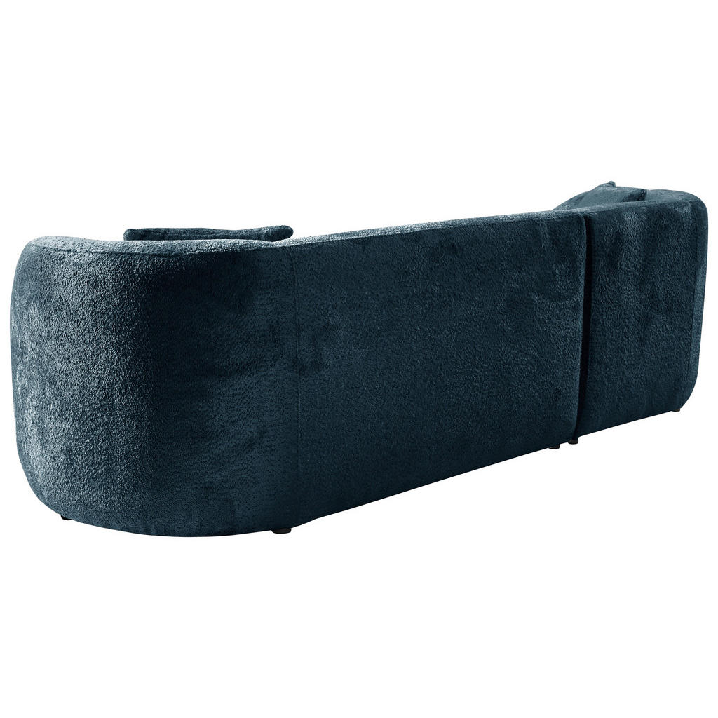 Thumbnail - Mid.you Ecksofa, Blau, Textil, 3-Sitzer, Ottomane links, L-Form, 264x143 cm, Made in EU, Wohnzimmer, Sofas & Couches, Wo...