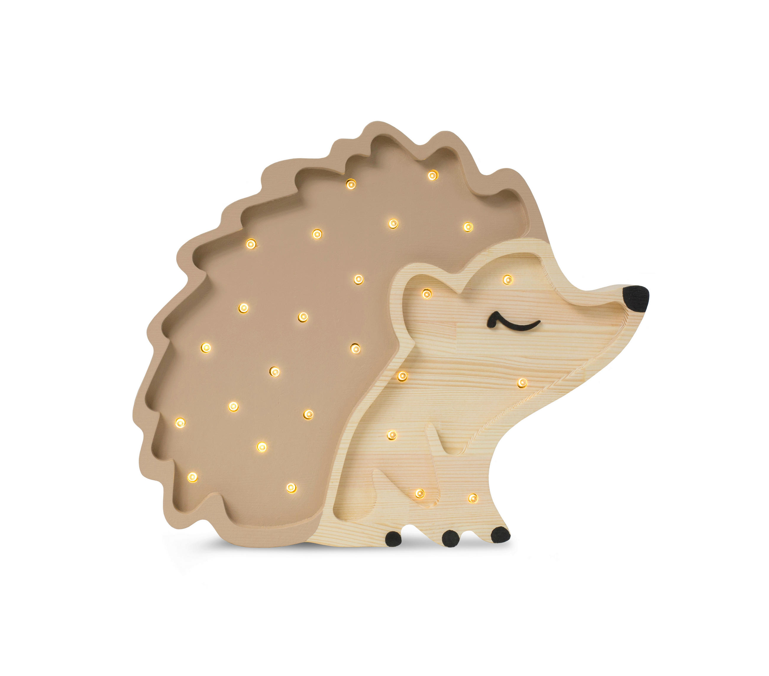 KINDERWANDLEUCHTE Animals 30/5,5/25,5 cm   - Hellbraun, Trend, Holz (30/5,5/25,5cm)