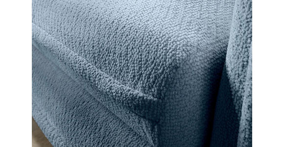 SCHLAFSOFA Struktur Blau Zierkissen, Rückenkissen, Bettkasten, Schlaffunktion, Rücken echt, Liegefläche im Originalstoff  - Blau/Schwarz, KONVENTIONELL, Kunststoff/Textil (237/94/117cm) - Carryhome