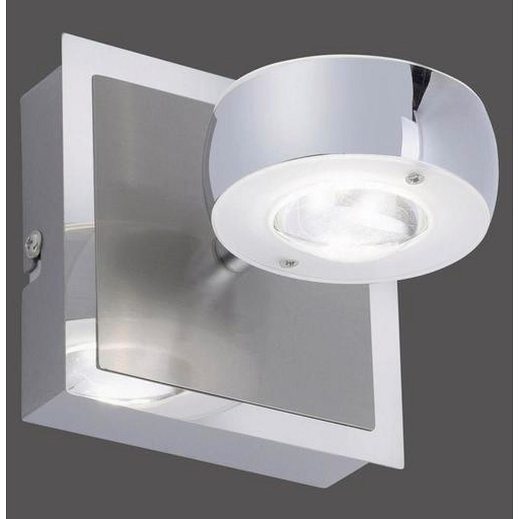 Thumbnail - Xxxl Led-Wandleuchte Lolasmart-Opti, Silber, Metall, Kunststoff, Uni,Uni, quadratisch,quadratisch, 12x12 cm, Farbwechsle...