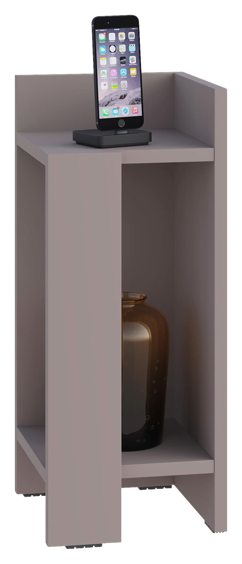 NATTDUKSBORD i beige  - beige, Design, trämaterial (27/60/25cm) - Livetastic