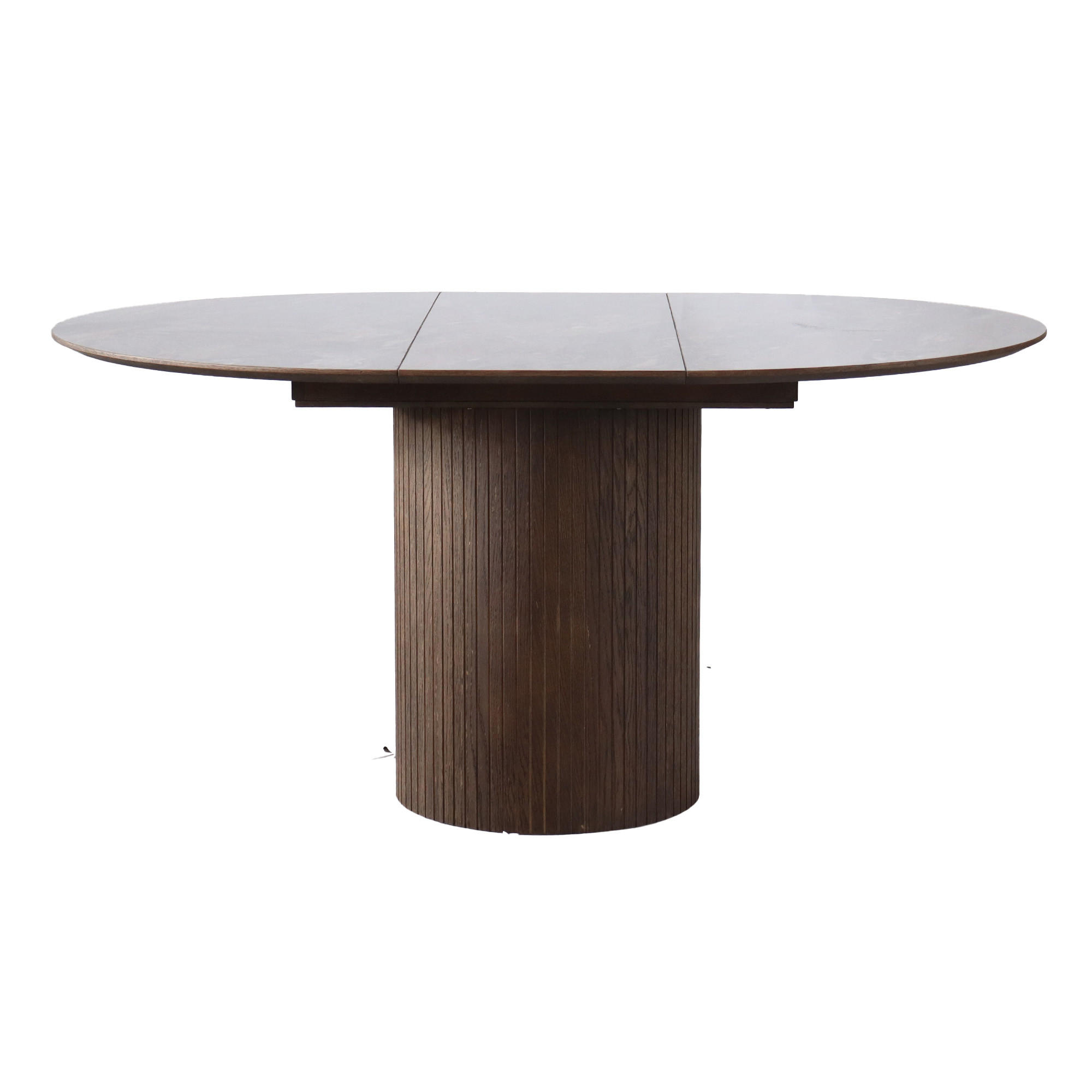 MATBORD i trä, plast, trämaterial 115-155/115/75 cm   - grå/mörkbrun, Modern, trämaterial/trä (115-155/115/75cm) - Niels Andersson