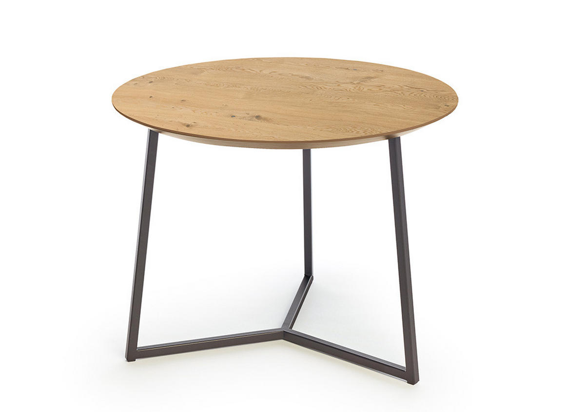 COUCHTISCH in Holz, Metall 55/55/42 cm  - Wildeiche/Anthrazit, Basics, Holz/Metall (55/55/42cm) - Schöner Wohnen
