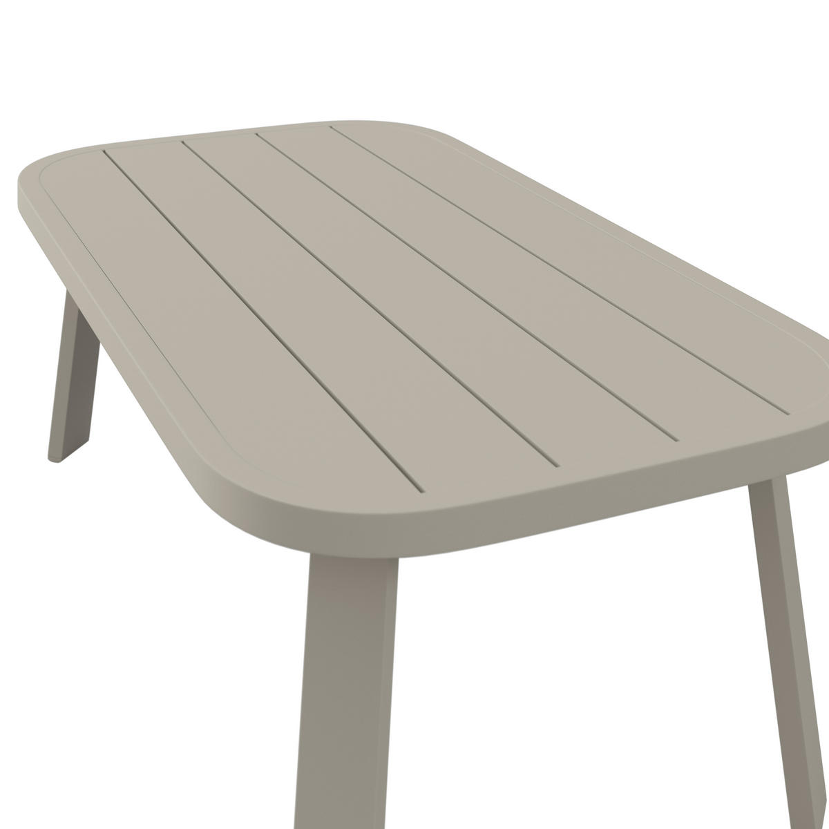 GARTENSET Webstoff Aluminium  - Beige/Weiß, MODERN, Textil/Metall (67/122/53/82/82/35/72/72/103cm) - Ambia Garden
