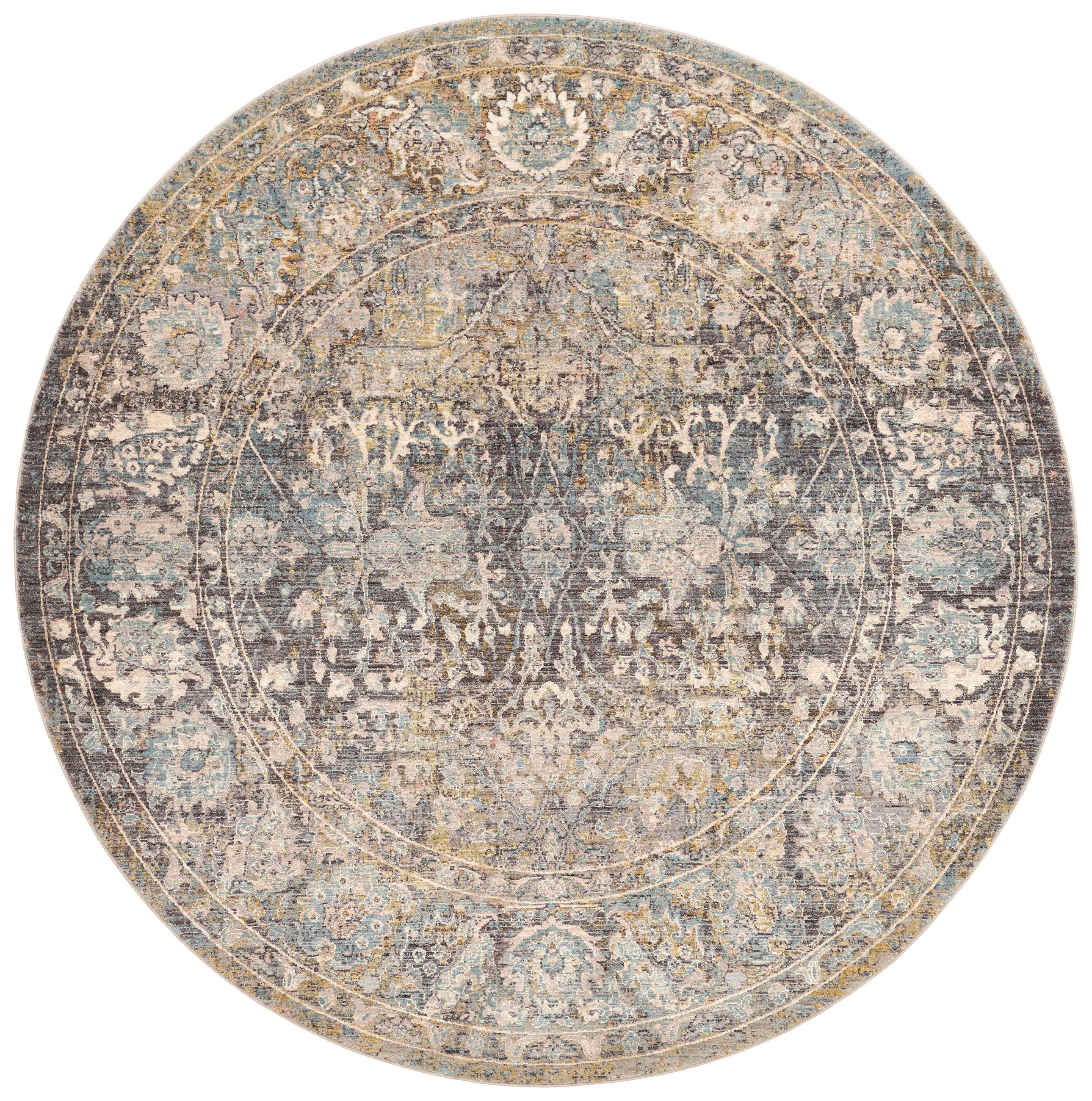 VINTAGEMATTA 200 cm TABRIZ  - blå/grå, Lifestyle, textil/plast (200cm) - Dieter Knoll