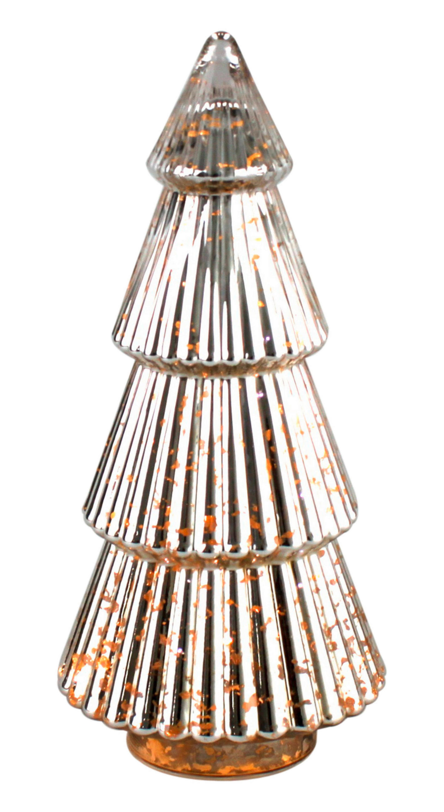 DEKOWEIHNACHTSBAUM  - Silberfarben, LIFESTYLE, Glas (17,5/38cm) - X-Mas