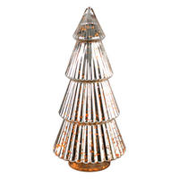 DEKOWEIHNACHTSBAUM  - Silberfarben, LIFESTYLE, Glas (17,5/38cm) - X-Mas