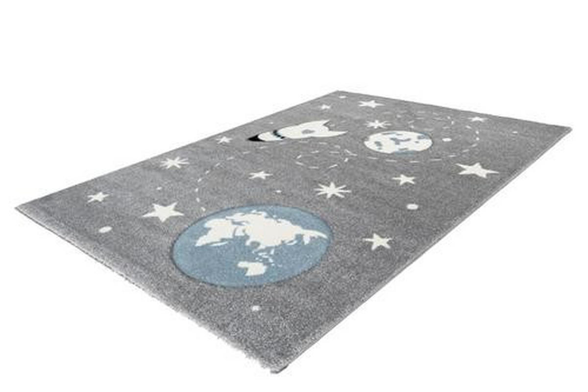 KINDERTEPPICH 80/150 cm Yowah  - Silberfarben, Trend, Kunststoff/Textil (80/150cm) - Kayoom