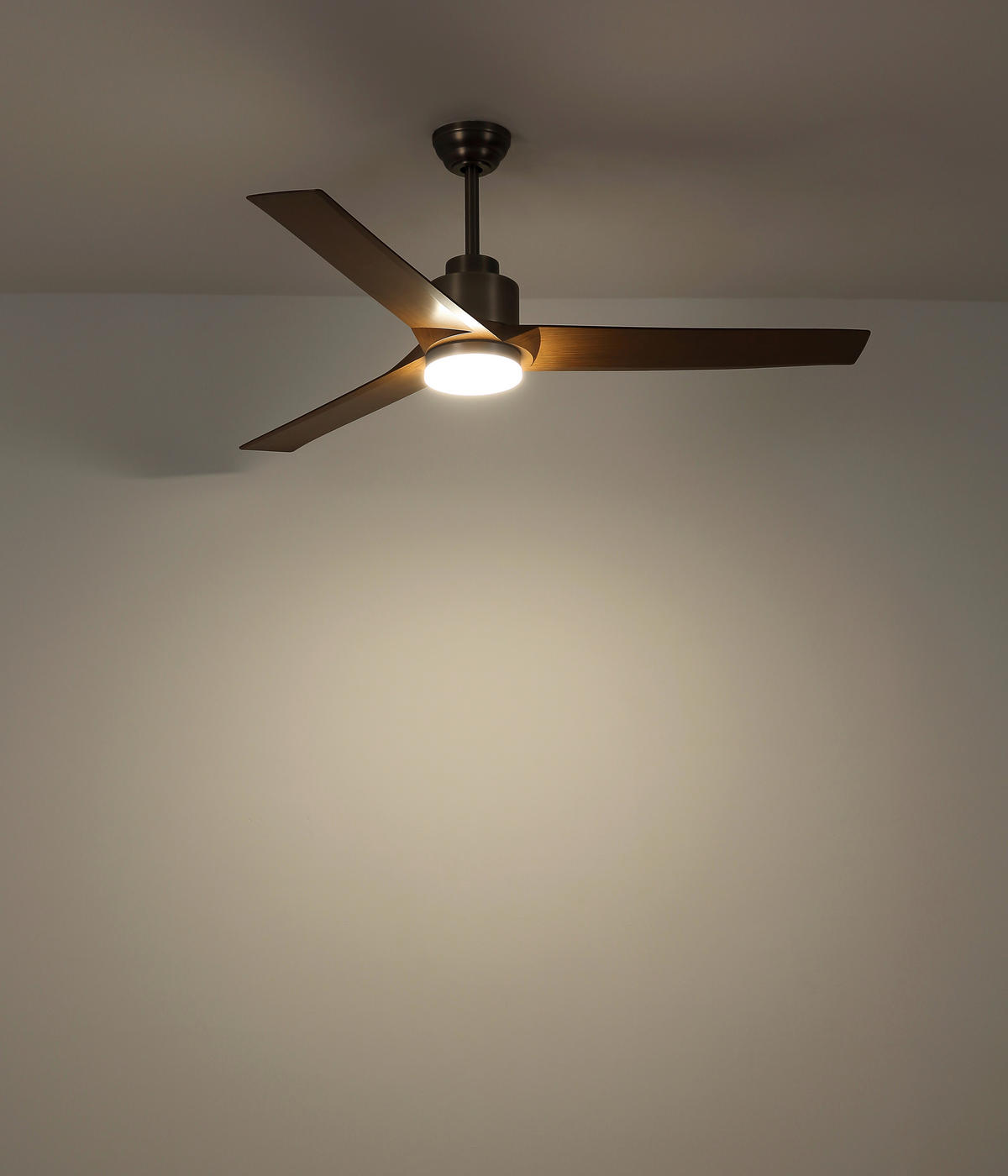 DECKENVENTILATOR - Dunkelgrau/Opal, KONVENTIONELL, Kunststoff/Metall (148/48cm) - Globo