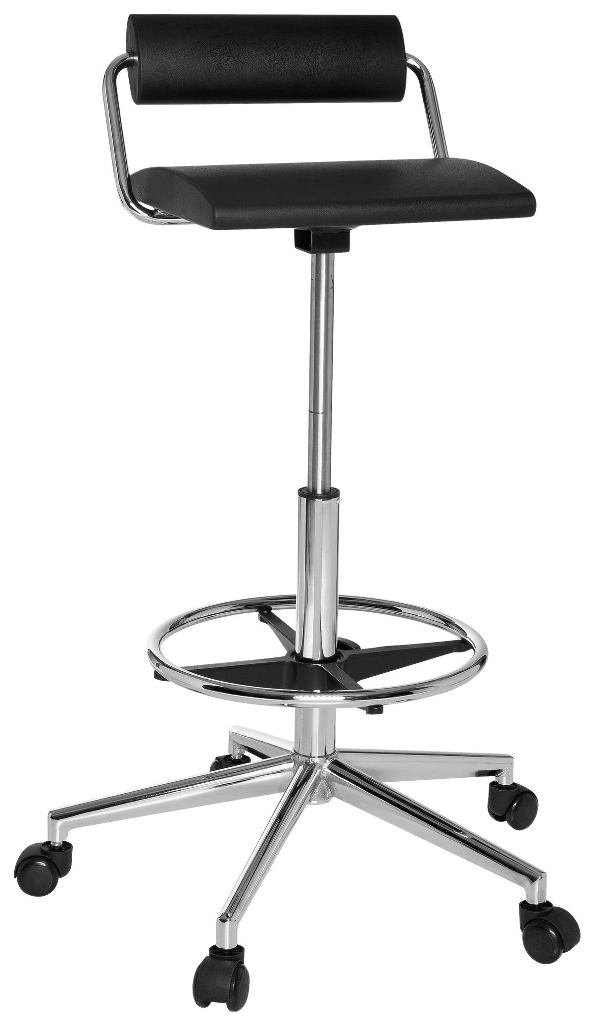 KONTORSPALL  svart  - svart, Modern, metall/plast (62/80/62cm) - MID.YOU