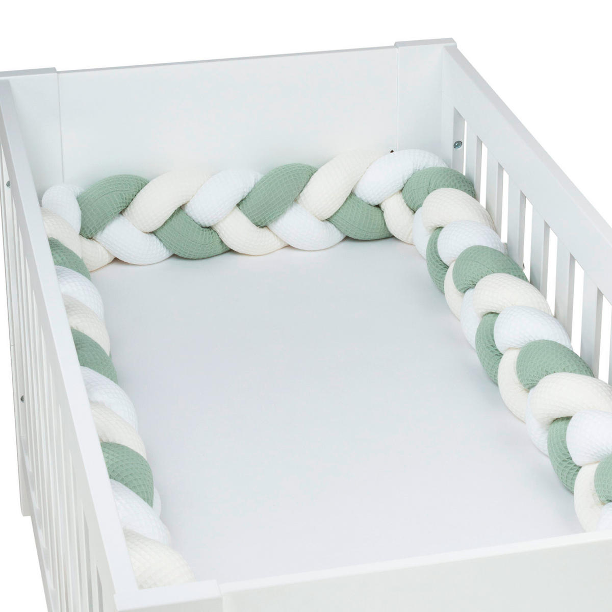 NESTCHENSCHLANGE  280/13/13 cm   - Jadegrün/Beige, Basics, Textil (280/13/13cm) - Babybay