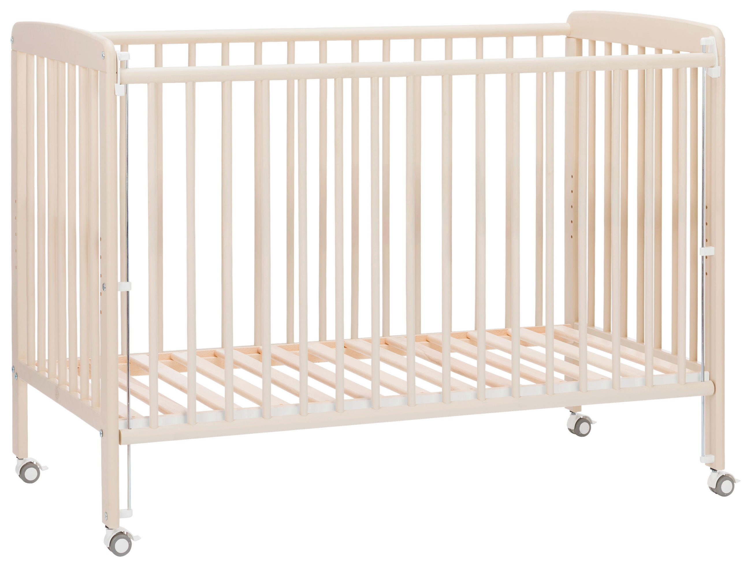 BEISTELLBETT  124/63/91 cm  - Champagner, Basics, Holz (124/63/91cm) - Jimmylee