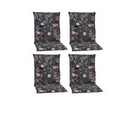 SESSELAUFLAGE Vogel  - Grau, Basics, Textil (100/50/6cm) - Gardenson