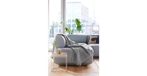 DECKE NAZCA 150/200 cm - Hellgrau, Basics, Textil (150/200cm) - Novel