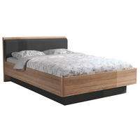 BETT 140/200 cm  in Grau, Sonoma Eiche   - Grau/Sonoma Eiche, Design, Holzwerkstoff/Textil (140/200cm) - Carryhome