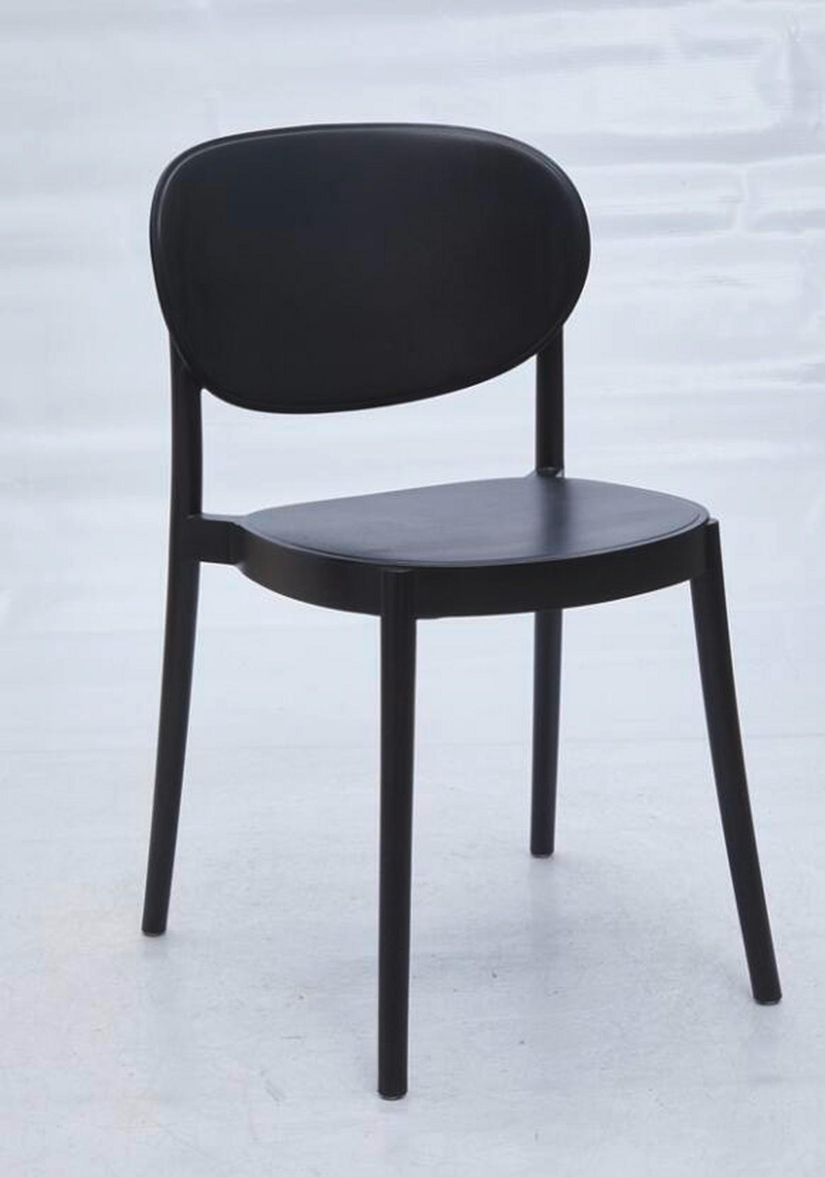 STOLICA  crna       - crna, Moderno, plastika (50/79/57cm)