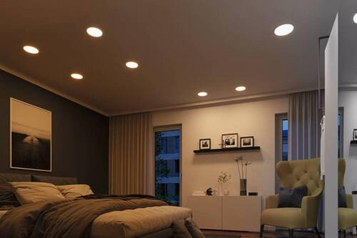 LED-PANEEL 17,5/1 cm   - Chromfarben, Design, Kunststoff (17,5/1cm) - Paulmann