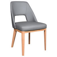 ŽIDLE,  - Konvenční, dřevo/kůže (51/88/58cm) - Livetastic