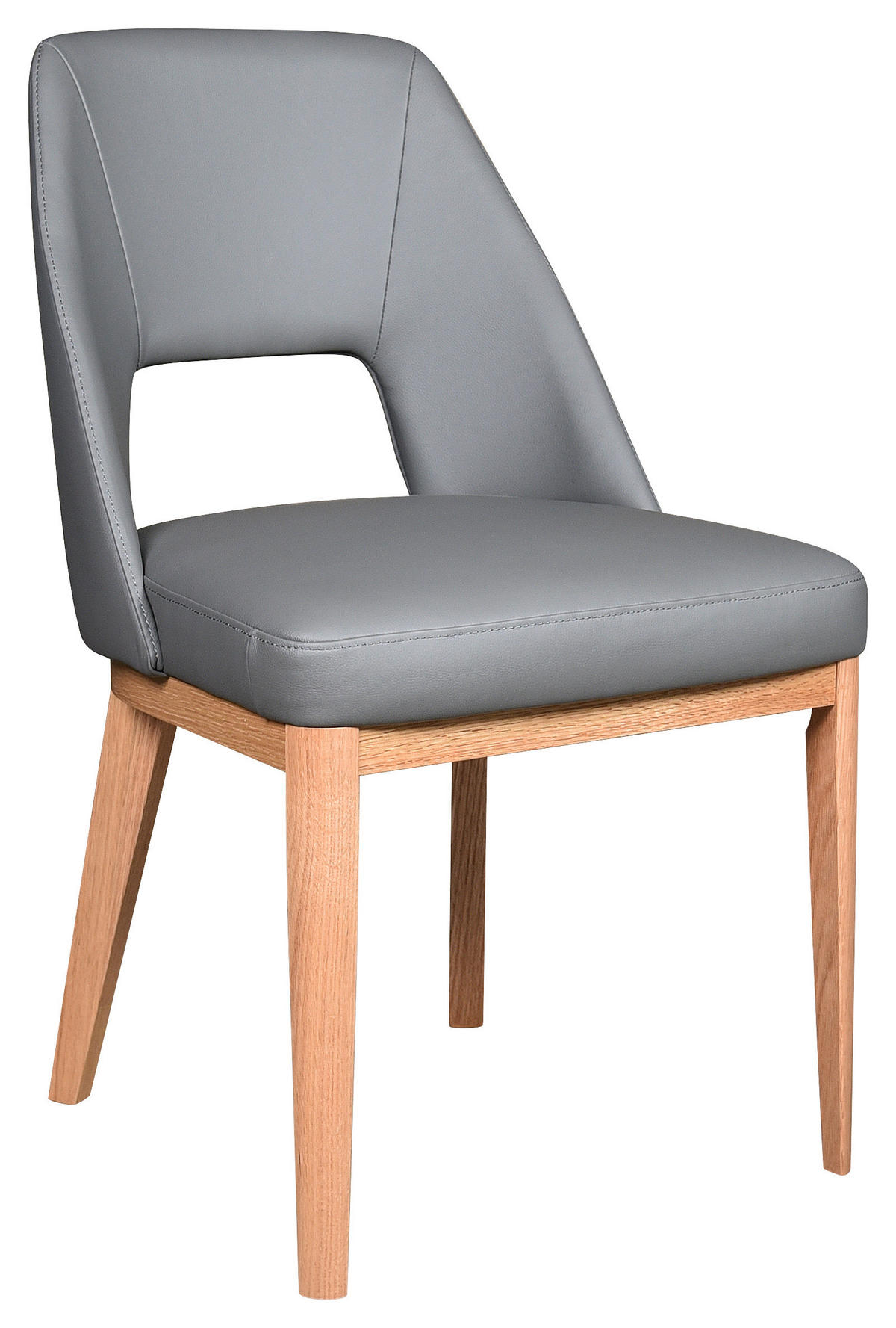 ŽIDLE,  - Konvenční, dřevo/kůže (51/88/58cm) - Livetastic