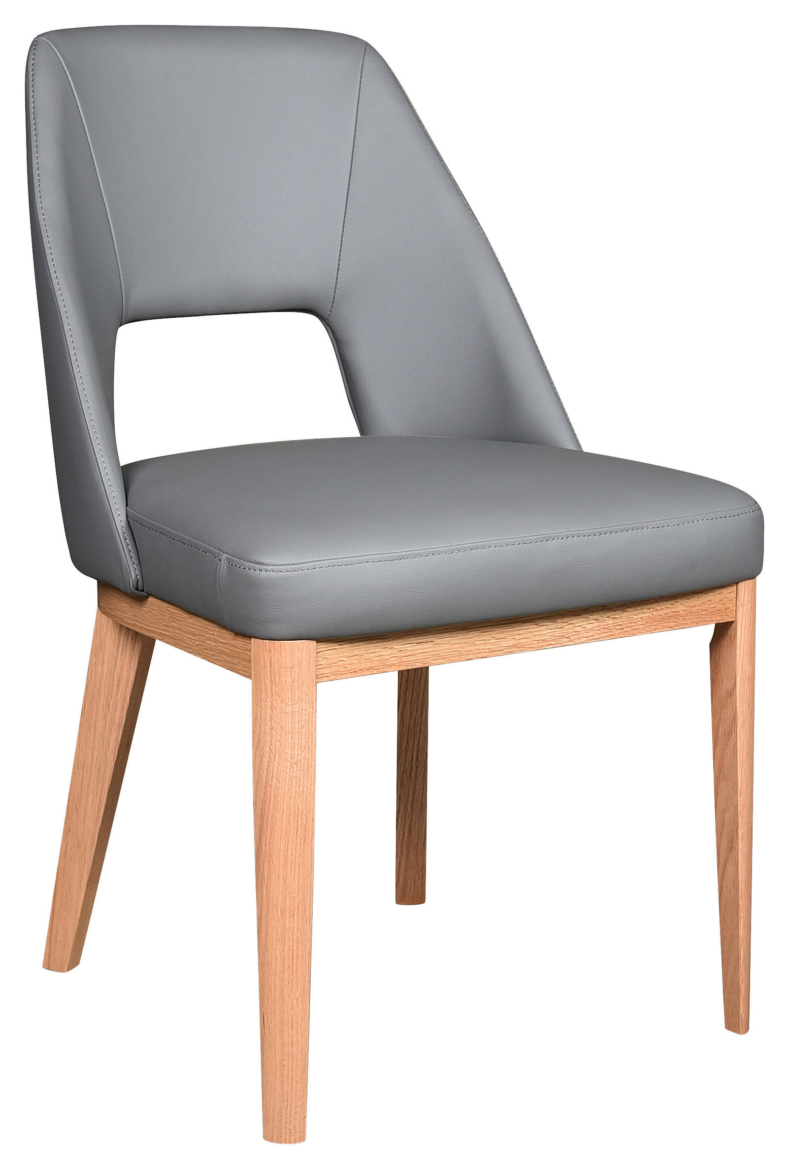 Scaun din lemn, piele,