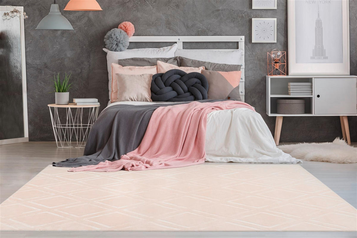 FLACHWEBETEPPICH 120/170 cm Monroe 300 Creme Creme  - Creme, KONVENTIONELL, Kunststoff/Textil (120/170cm)
