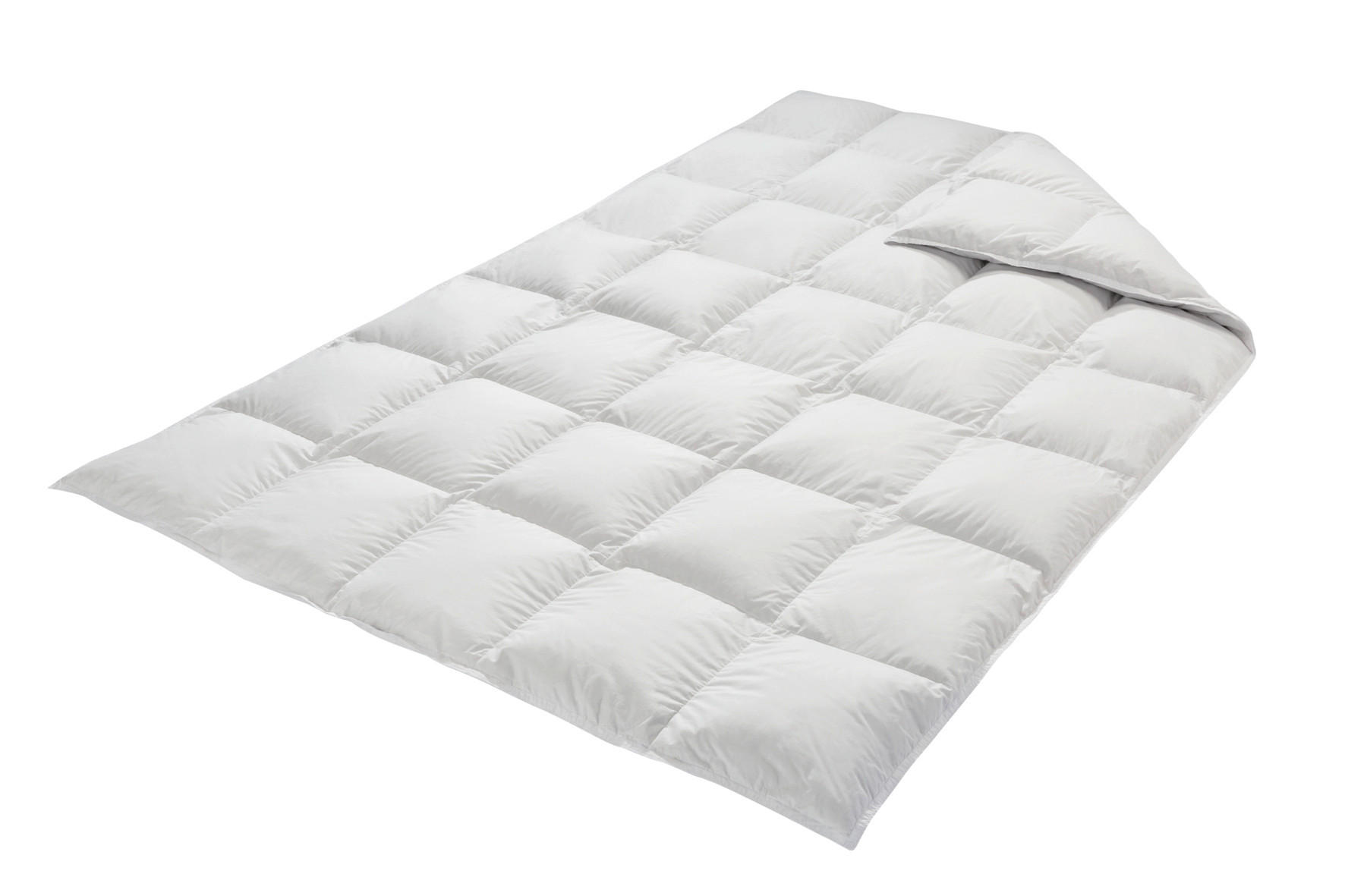DAUNENDECKE  EIDERDAUNE 140/220 cm 100 % Daunen  - Hellgrau, Basics, Textil (140/220cm)