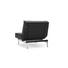 SESSEL Schwarz - Chromfarben/Schwarz, Design, Textil/Metall (90/79/115cm) - Innovation