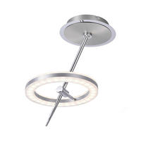 LED-DECKENLEUCHTE 31/31/40 cm  - Edelstahlfarben, Design, Kunststoff/Metall (31/31/40cm) - Just Light