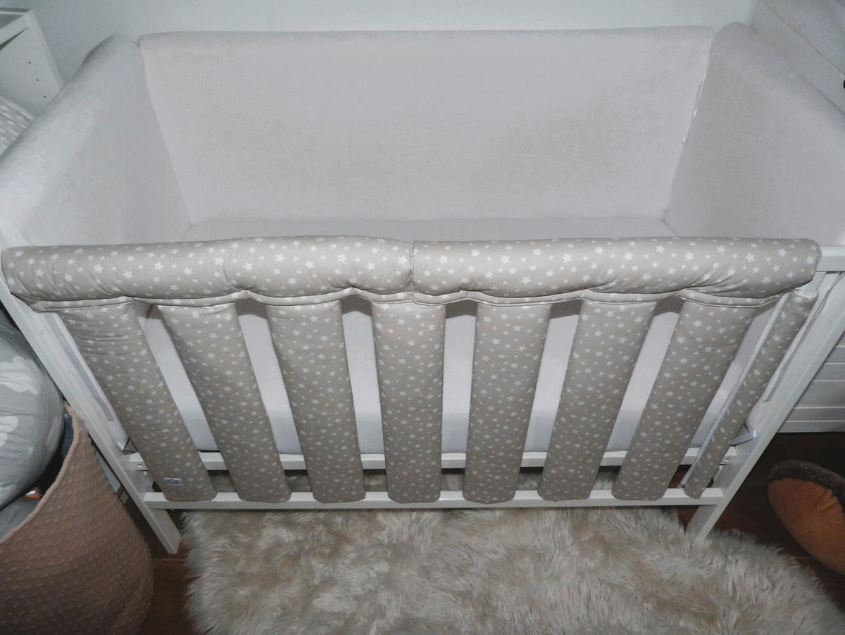 ZAŠTITNA OGRADICA ZA KREVET - bež, Osnovno, tekstil (27/56cm)