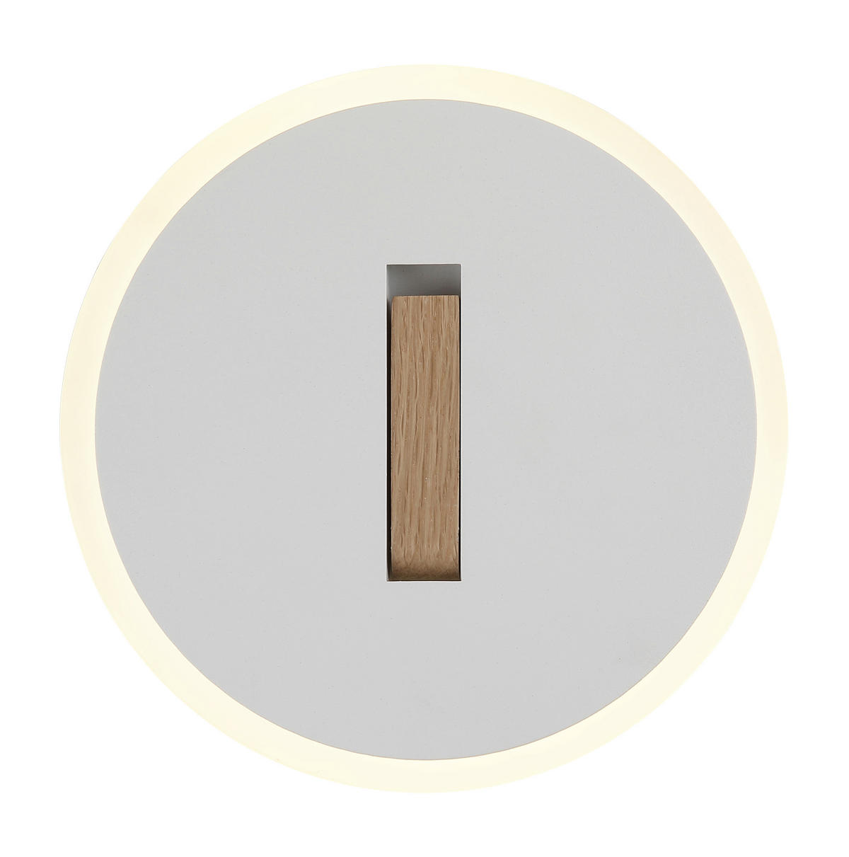 LED-WANDLEUCHTE - Weiss/Dunkelbraun, Design, Holzwerkstoff/Kunststoff (20,5/5cm) - Globo