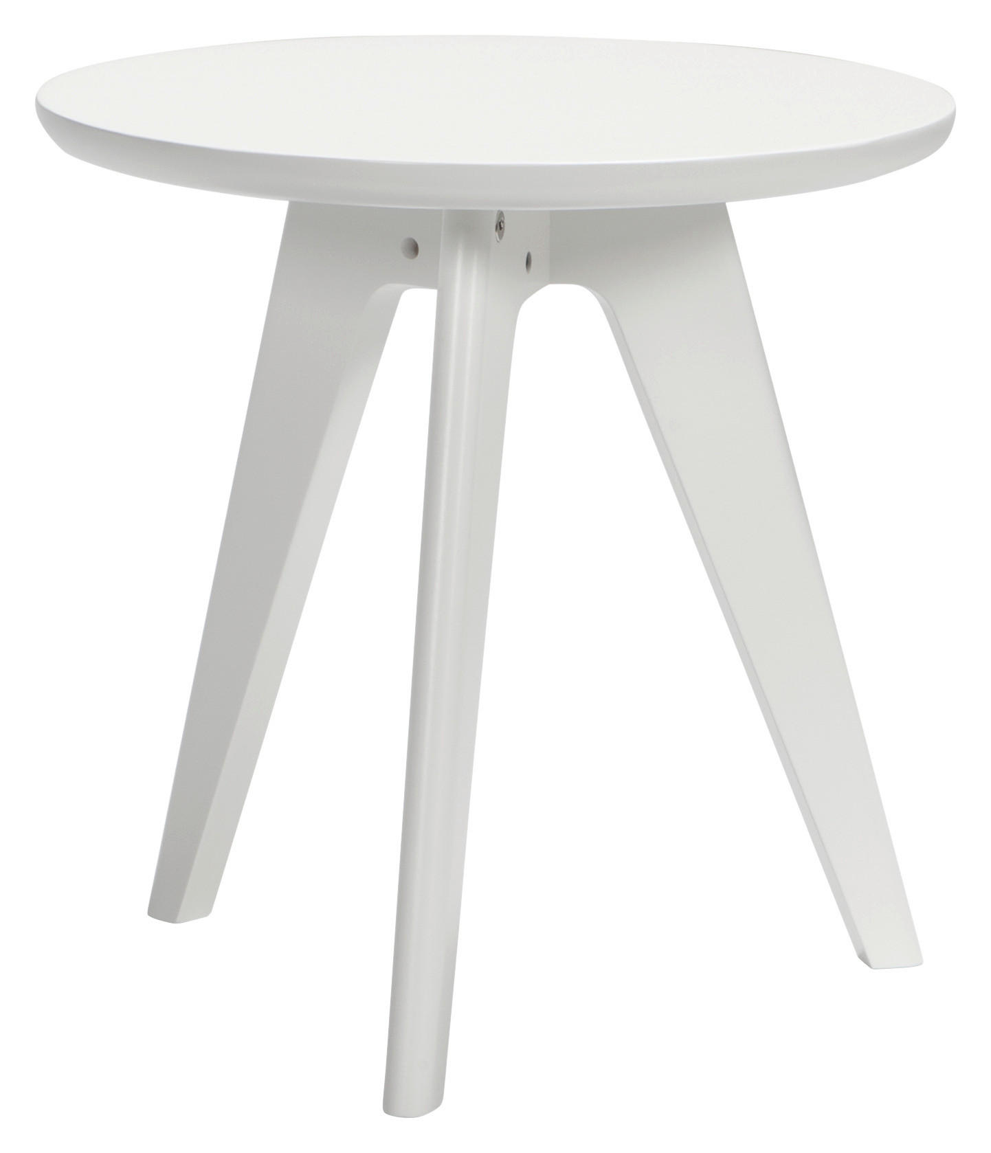 HOCKER Weiß  - Weiß, Design (45/44/45cm) - Hasena