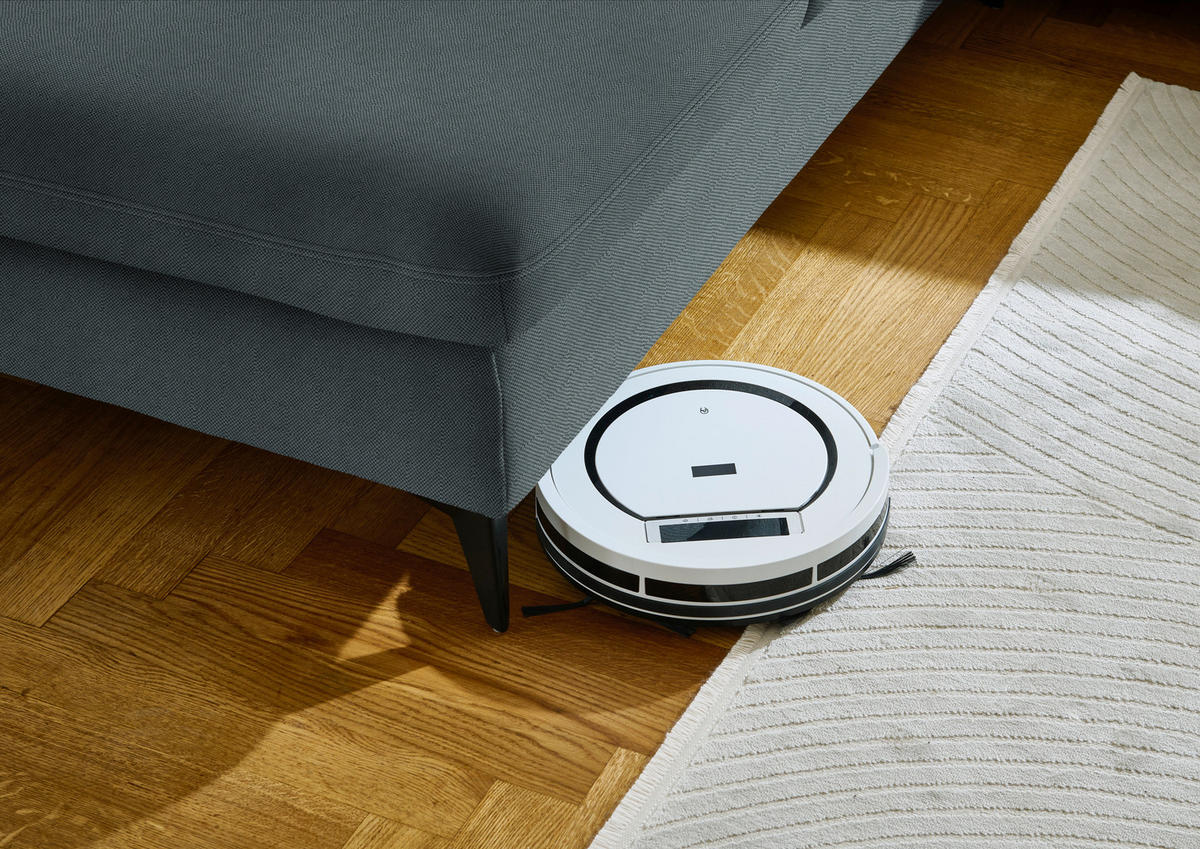 WOHNLANDSCHAFT  in Chenille Blau  - Blau/Schwarz, Design, Textil/Metall (255/369/198cm) - Beldomo Style