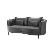 3-SITZER-SOFA PISTACCIO - Schwarz/Grau, MODERN, Textil/Metall (209/85/101cm) - Livetastic