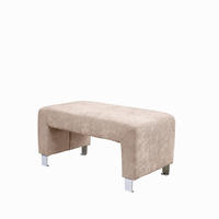 KLUPA  bež  drvo, tekstil, drvni materijal      - srebrne boje/bež, Moderno, drvni materijal/drvo (101/50/53cm) - Livetastic