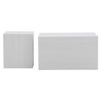 SOFFBORD SET - vit/ekfärgad, Design, trämaterial (45/40/40/60/40/80cm) - Niels Andersson