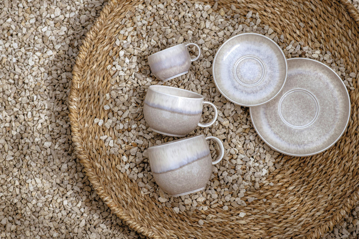 ESPRESSO-UNTERTASSE Perlemor sand  - Sandfarben, Trend, Keramik (12/2cm) - like.Villeroy & Boch