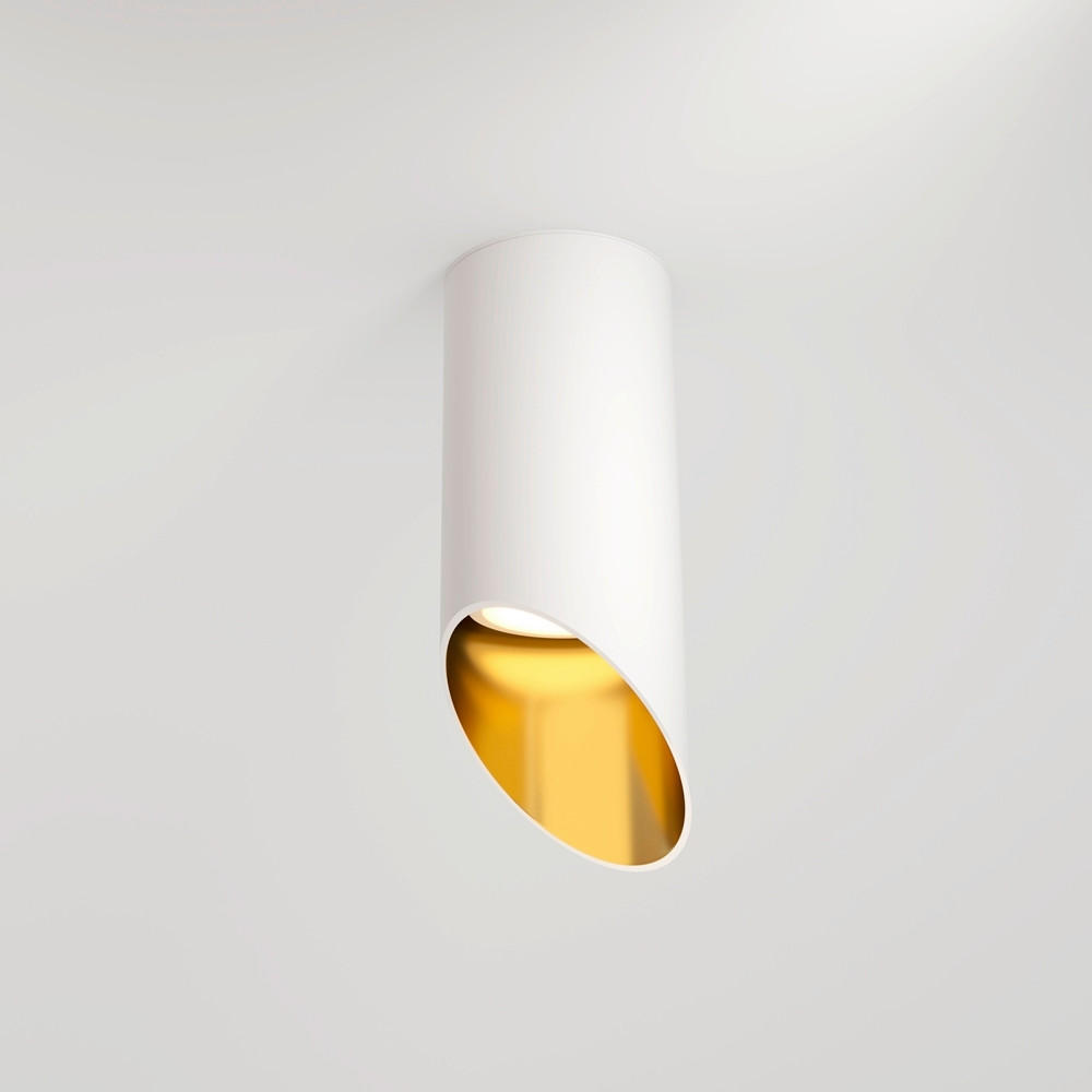 DECKENLEUCHTE  6/15 cm    - Weiss/Goldfarben, Modern, Metall (6/15cm) - MAYTONI